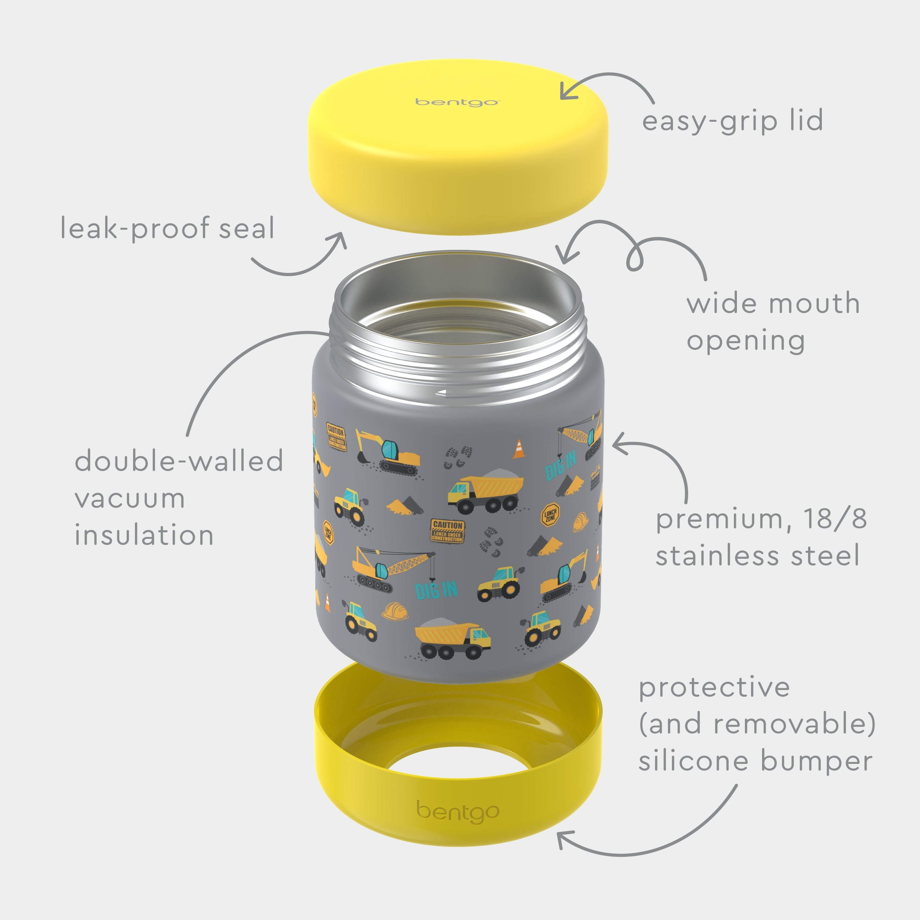 Bentgo Kids Stainless Steel Food Jar