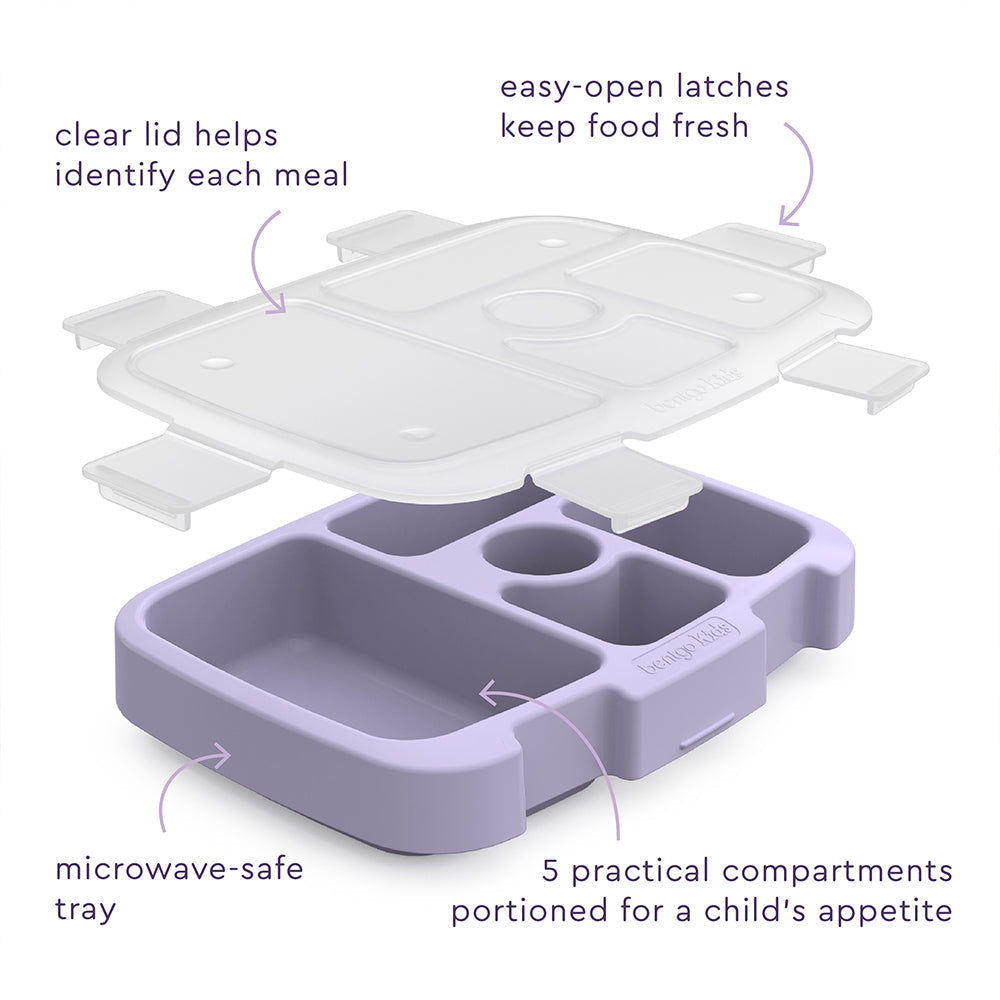 Bentgo Kids Prints Tray with Transparent Cover